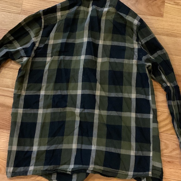 Volcom Olive, Black & Tan Plaid Button-Down Shirt - Picture 7 of 10